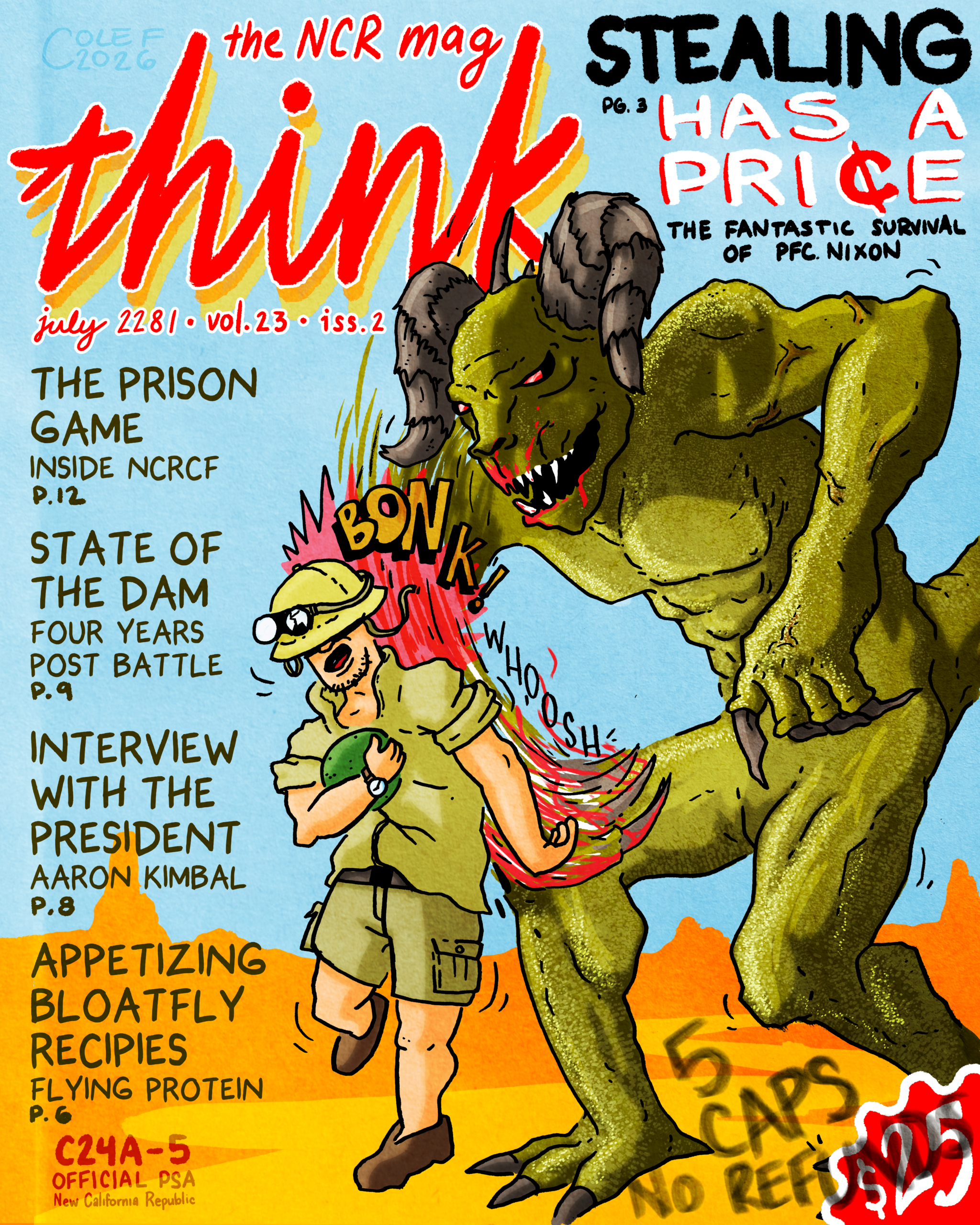 Think Magazine Deathclaw Cover